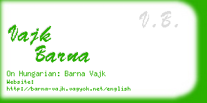 vajk barna business card